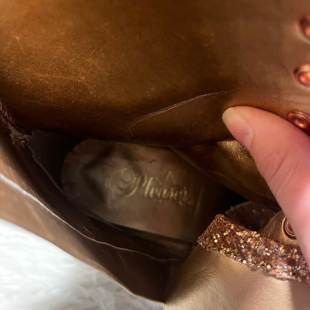 Rose gold glitter platform adore pleasers - Picture 7 of 8